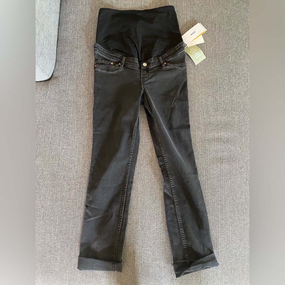H&M black maternity jeans NEW